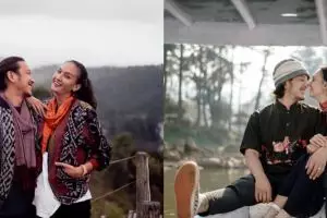 10 Potret liburan Nadine Chandrawinata & suami, membaur dengan alam