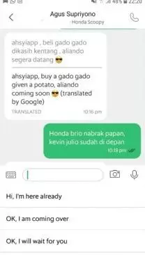 chat pantun ala driver ojol  Berbagai Sumber
