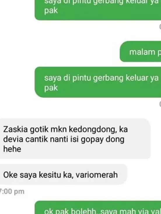 chat pantun ala driver ojol  Berbagai Sumber
