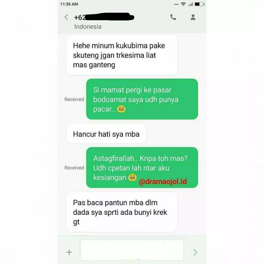 chat pantun ala driver ojol  Berbagai Sumber