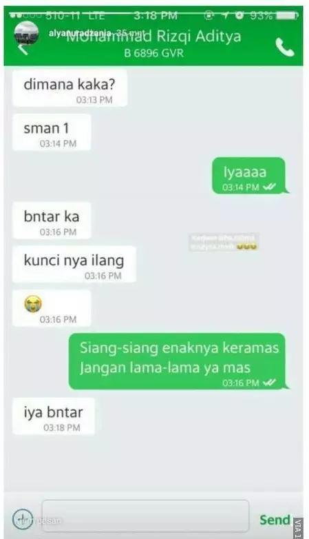 chat pantun ala driver ojol  Berbagai Sumber