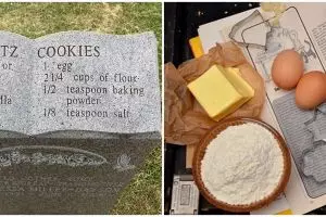Kisah haru di balik tulisan resep kue cookies di batu nisan