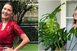 10 Potret rumah Becky Tumewu, ruang tamunya penuh tanaman hias