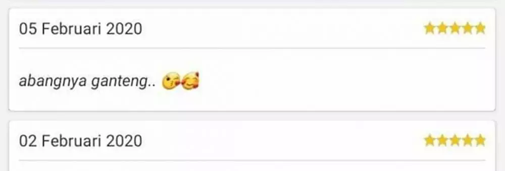 Testimoni bintang 5 di ojol Instagram Testimoni bintang 5 di ojol Instagram