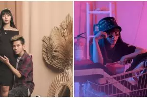 10 Potret maternity Sarah Sheilka dan Tegar Septian dalam dua tema