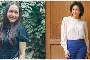 10 Pesona Maia Estianty dengan makeup flawless, bak mahasiswa