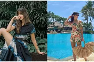 10 Potret terbaru Nia Ramadhani dengan rambut berponi, makin stunning