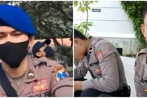 10 Potret Bripda Ongky Mahardika, polisi ganteng amankan demo buruh