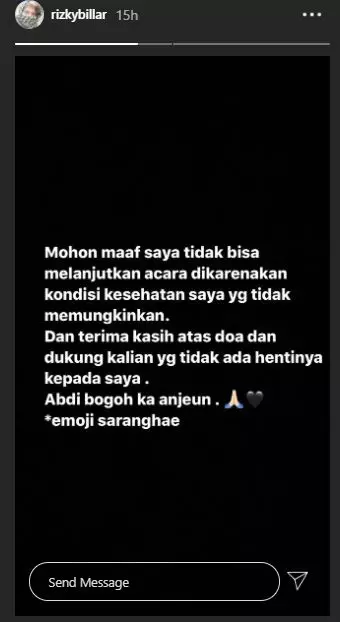 Rizky Billar dirawat di rumah sakit © 2020 brilio.net Rizky Billar dirawat di rumah sakit © 2020 brilio.net