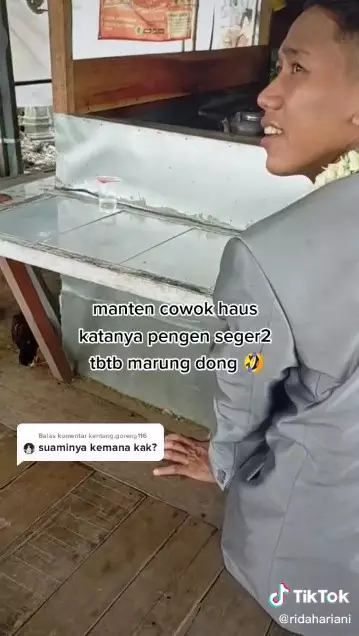 Pasangan menikah santai TikTok/@ridahariani