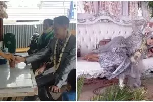Viral pasangan gelar acara nikah dengan cara unik, kelewat santai