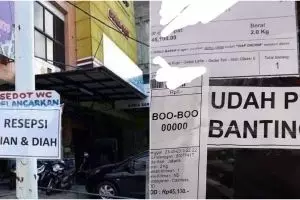 10 Tulisan di spanduk ini bikin mikir keras saat pertama lihat