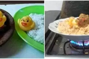 11 Potret lucu kalau bapak-bapak dibiarkan masak sendiri