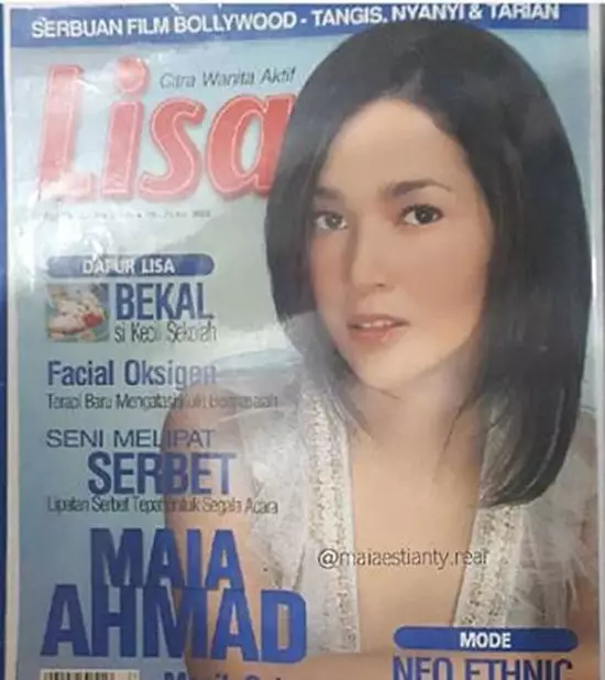 Maia Estianty majalah jadul © 2020 brilio.net