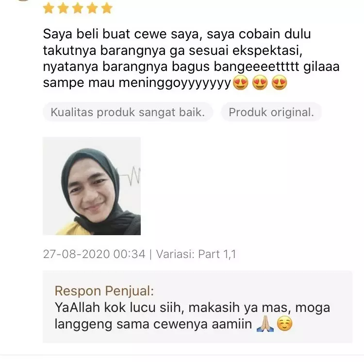 Testimoni beli buat orang lain Twitter