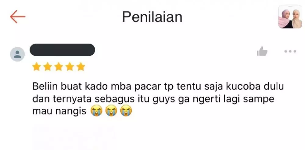 Testimoni beli buat orang lain Twitter