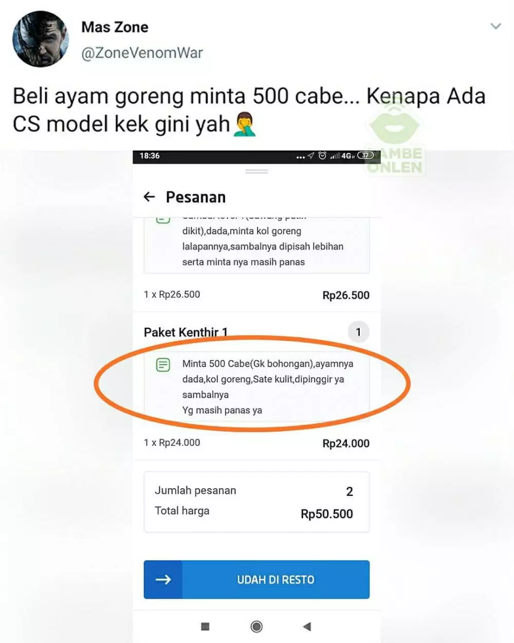 Catatan order customer ojol berbagai sumber Catatan order customer ojol berbagai sumber