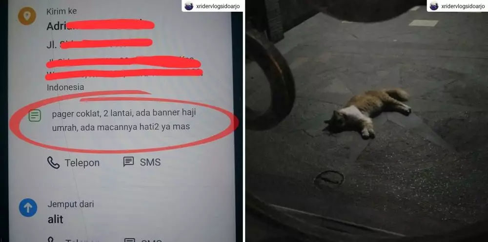 Catatan order customer ojol berbagai sumber Catatan order customer ojol berbagai sumber