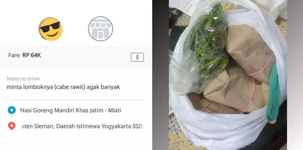 Catatan order customer ojol berbagai sumber Catatan order customer ojol berbagai sumber