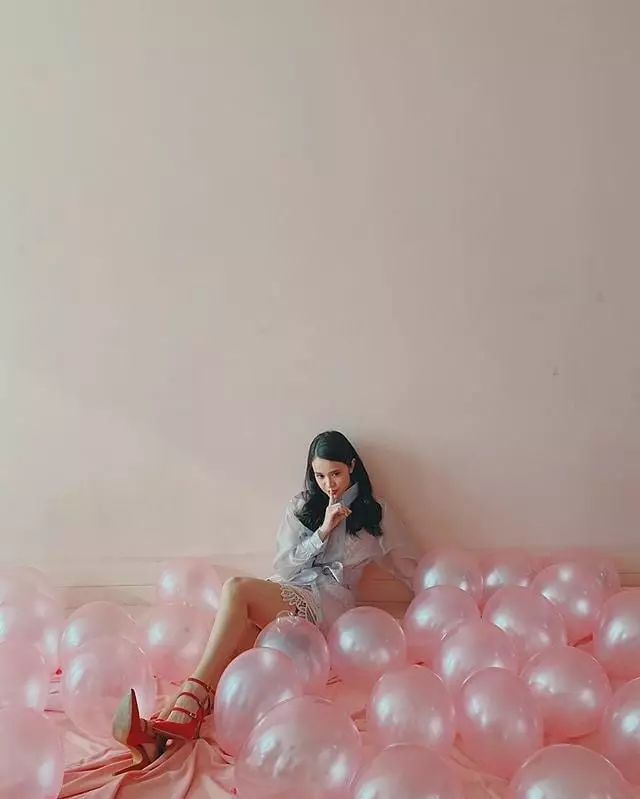 Gaya pemotretan Michelle Ziudith © 2020 brilio.net