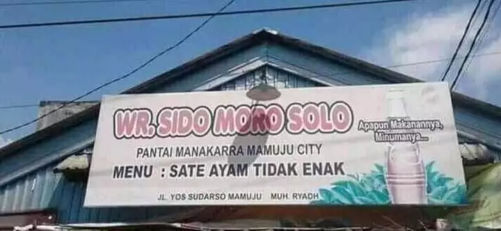 spanduk rumah makan aneh Berbagai sumber spanduk rumah makan aneh Berbagai sumber