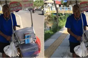 Perjuangan kakek 78 tahun berjualan demi nafkahi 7 anak yatim