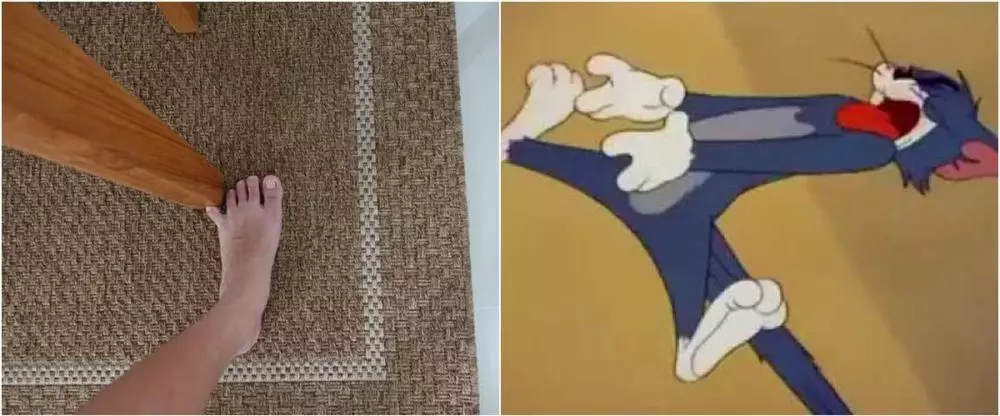 Meme jari kaki kena meja Berbagai sumber