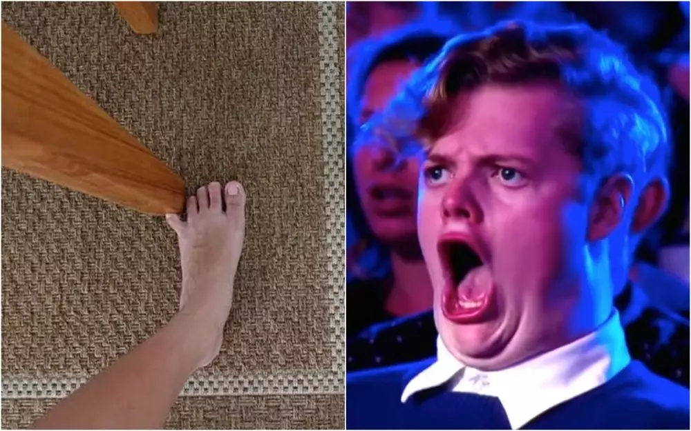 Meme jari kaki kena meja Berbagai sumber