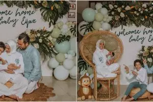 7 Momen Rachel Maryam pulang ke rumah usai melahirkan anak kedua