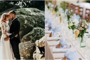 Viral mempelai pengantin jadi petugas pengantar konsumsi tamu