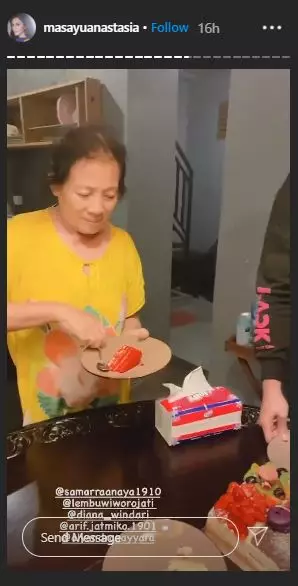 Masayu dan lembu di ultah anak © 2020 brilio.net