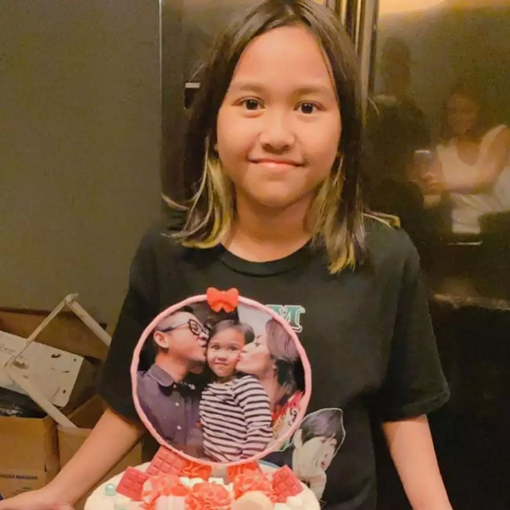 Masayu dan lembu di ultah anak © 2020 brilio.net