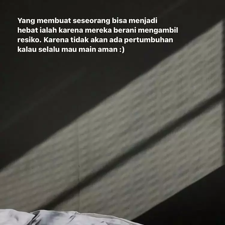 bijak berani mengambil risiko instagram 