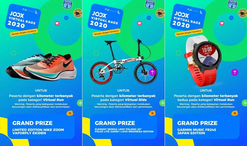 Joox Virtual Race © 2020 brilio.net