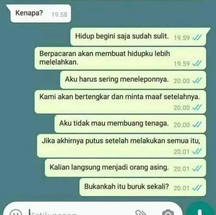 kode ditolak cewek Twitter