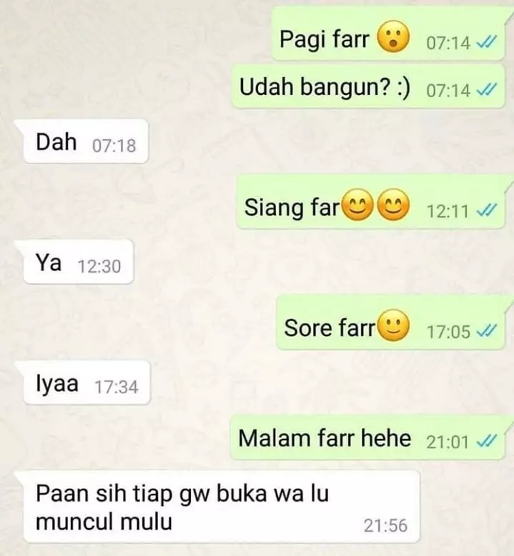 kode ditolak cewek Twitter