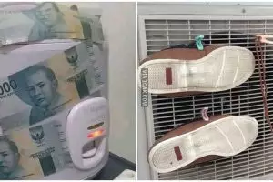 10 Aksi lucu mengeringkan barang, orang kaya mana paham