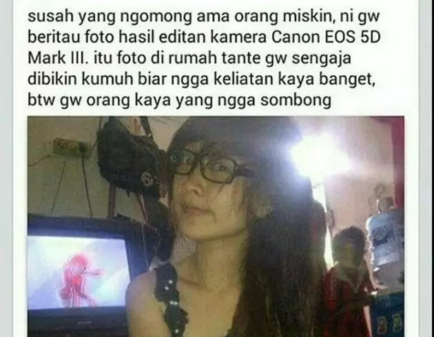 pamer malah malu sendiri Berbagai sumber