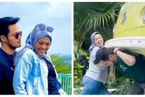 10 Momen seru liburan Elly Sugigi bareng kekasih, curi perhatian