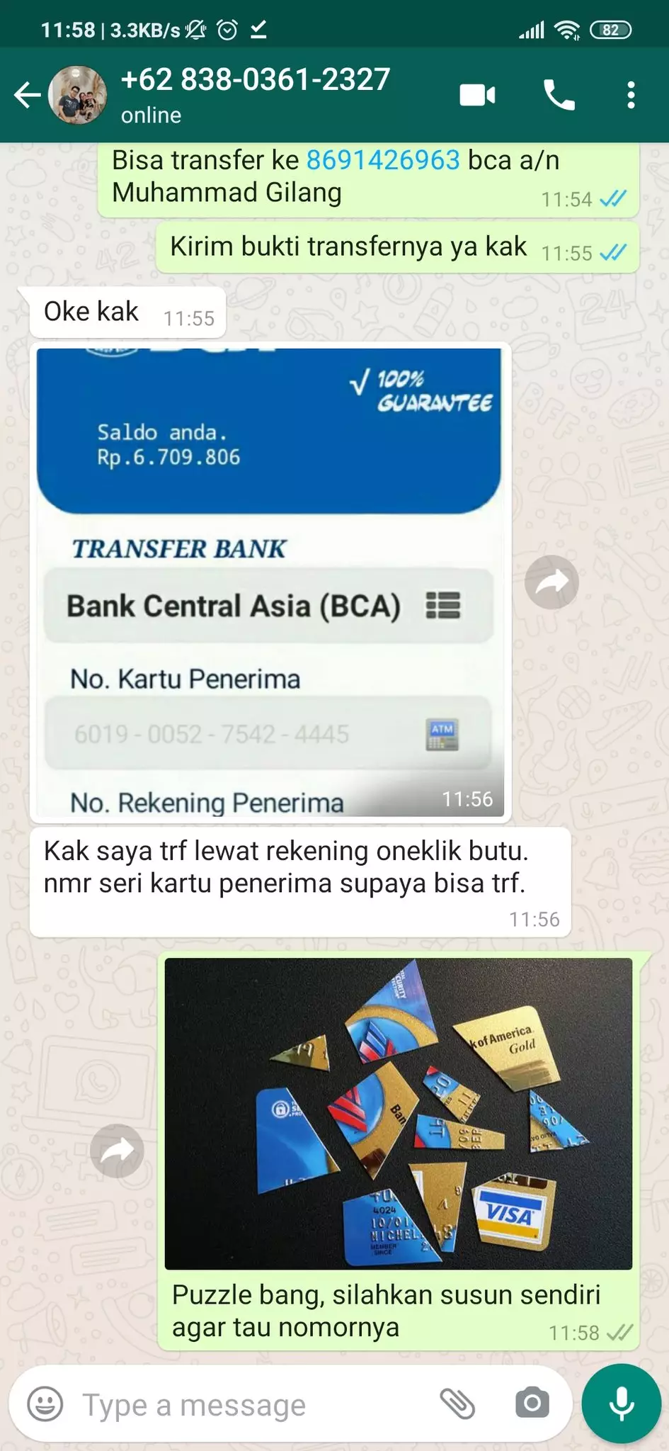 Chat lucu dari penipu berbagai sumber