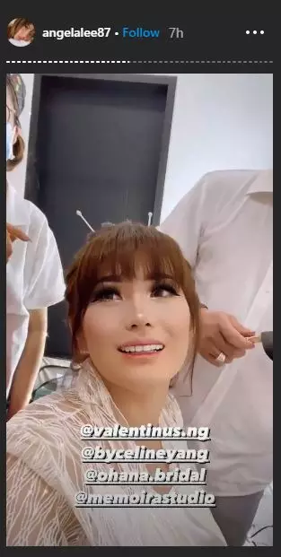 Angela Lee menikah  ©Instagram