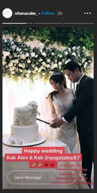 Angela Lee menikah  ©Instagram