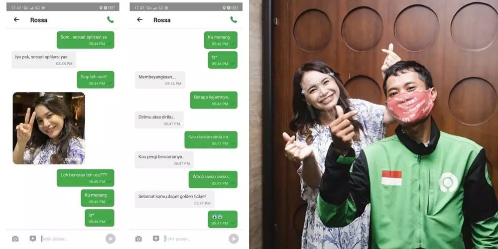 driver ojol dan seleb ©Instagram