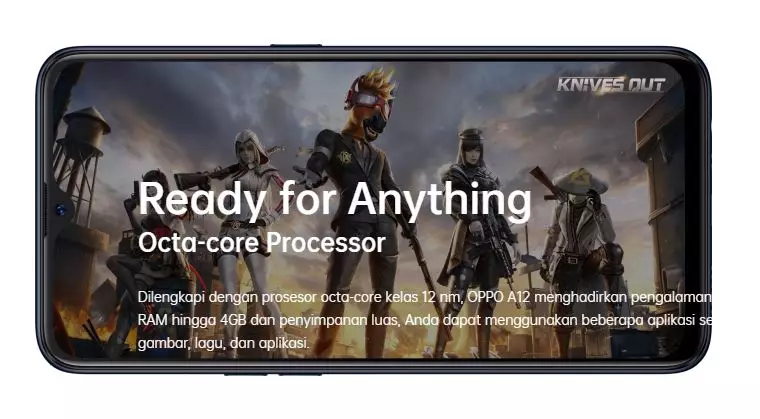 harga dan spesifikasi Oppo A12 © oppo.com