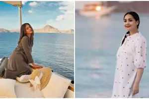 7 Adu gaya Nagita Slavina dan Paula Verhoeven liburan ke Labuan Bajo