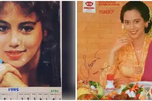 10 Potret Meriam Bellina jadi model kalender jadul, bikin nostalgia