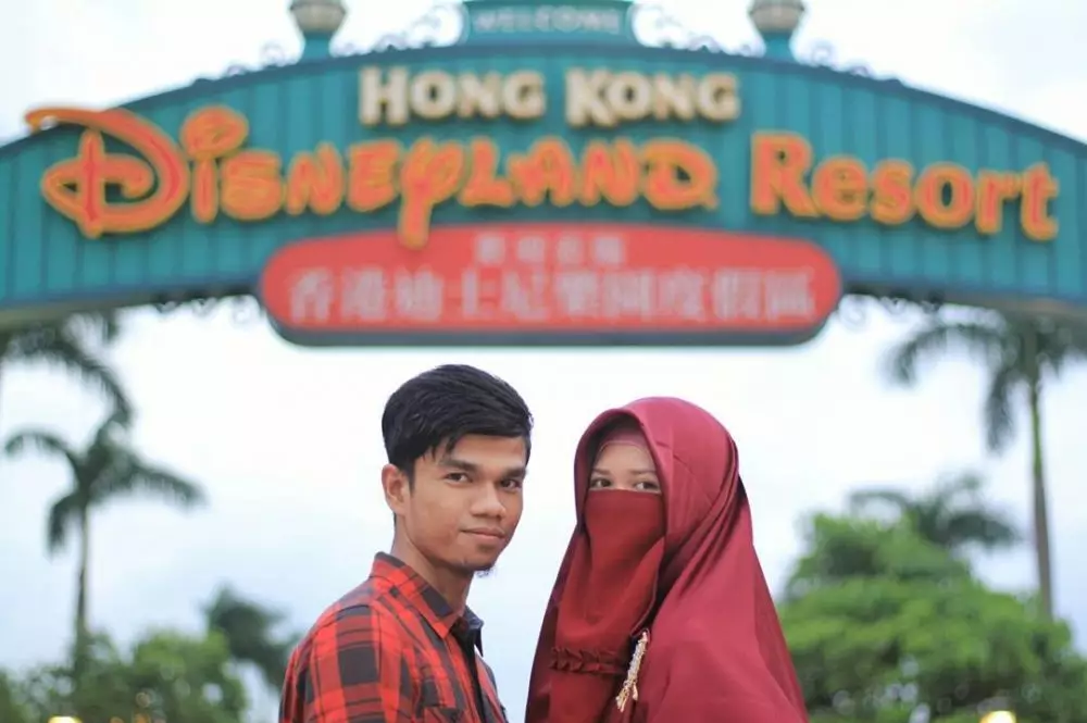 hafiz bareng istri Instagram