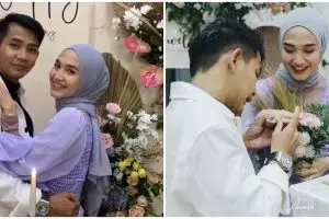 10 Momen manis anniversary ke-1 Angga Putra 'Anak Band' dan istri