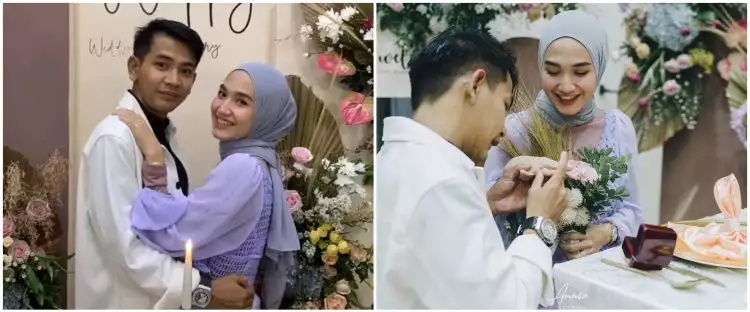 10 Momen manis anniversary ke-1 Angga Putra 'Anak Band' dan istri