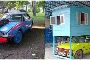 10 Modifikasi mobil antimainstream ini desainnya nggak ada tanding